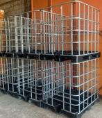 1000L lege IBC-tankmanden met plastic pallet, Ophalen of Verzenden, Gebruikt, Metaal