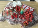 Vintage XL set kerst versiering rood ️, Diversen, Ophalen of Verzenden, Gebruikt