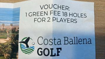 Greenfee Costa Ballena golf beschikbaar voor biedingen