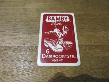 OUDE SPEELKAART BAMBY SHOE DAMPOORTSTRAAT GENT beschikbaar voor biedingen