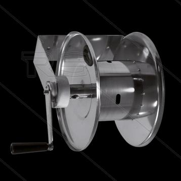 Stalen Slanghaspel Grijs 25m met 200 Bar Swivel beschikbaar voor biedingen