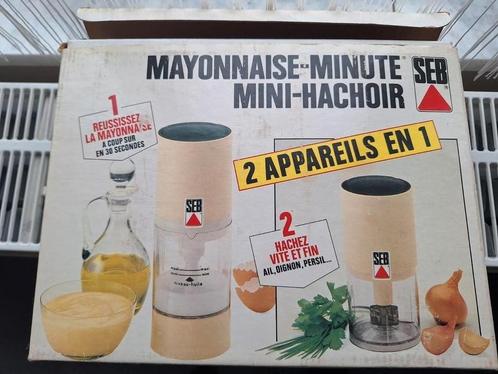 Seb Mayonnaise-minute mini hacker 2 in 1 / nog in doos, Electroménager, Mélangeurs de cuisine, Comme neuf, Moins de 1 litre, Enlèvement