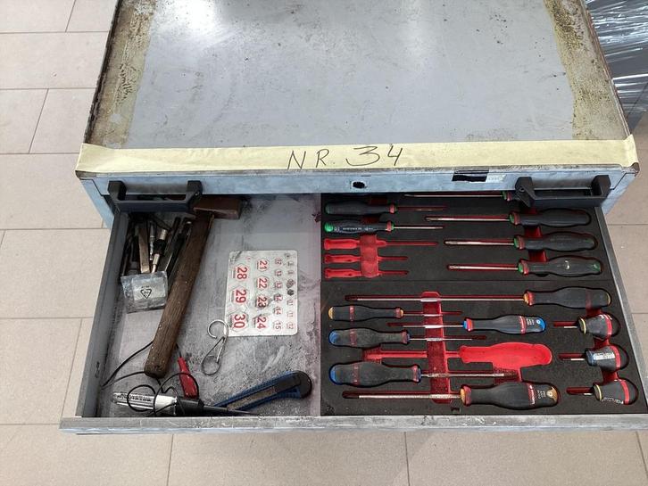 Gereedschapswagen  met facom gereedschap, Auto diversen, Autogereedschap, Gebruikt, Ophalen