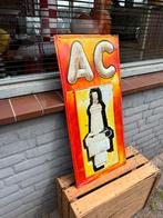 Oud AC Bougie reclamebord, Ophalen of Verzenden, Gebruikt, Reclamebord