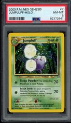 Jumpluff Holo PSA 8 - 7/111 - Neo Genesis 2000, Hobby en Vrije tijd, Verzamelkaartspellen | Pokémon, Verzenden, Zo goed als nieuw