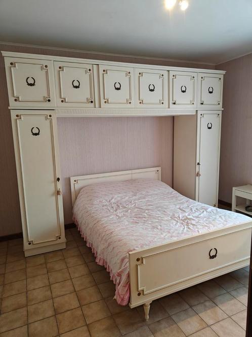Mooie vintage slaapkamer (bed + kast), Huis en Inrichting, Slaapkamer | Complete slaapkamers, Zo goed als nieuw, Ophalen
