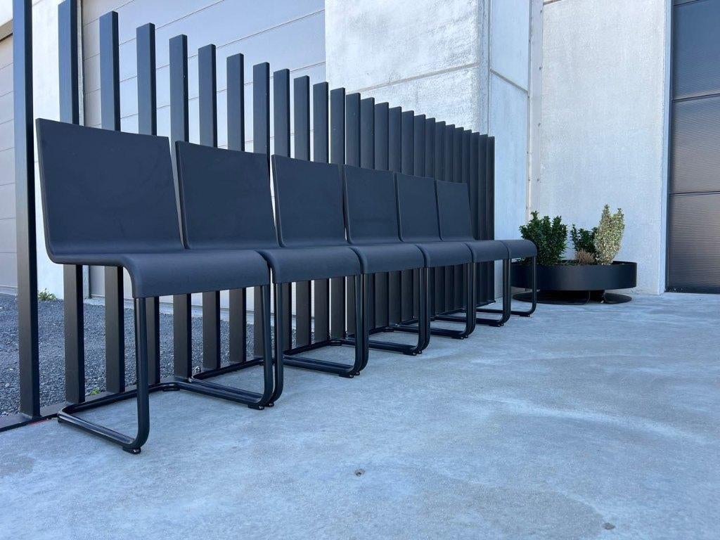 Vitra Van Severen .05 zwarte stoelen, groot aantal, Huis en Inrichting, Stoelen, Zo goed als nieuw, Vijf, Zes of meer stoelen