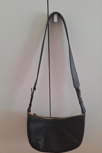 Zwarte Crinkles schoudertas Crossbodytas  beschikbaar voor biedingen