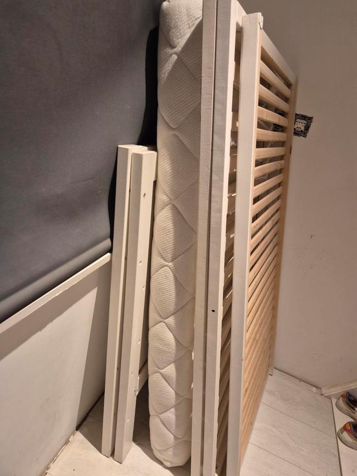 Wit babybedje / ledikant Troll, Kinderen en Baby's, Babywiegjes en Ledikanten, Ledikant, Ophalen