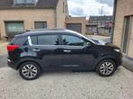 Kia sportage, Auto's, Zwart, Zwart, Leder, Handgeschakeld
