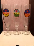 Glas Vedett 3 stuks, Verzamelen, Glas en Drinkglazen, Ophalen of Verzenden