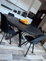 Keukentafel/ eetkamertafel met 4 stoelen €400, Ophalen, Zo goed als nieuw
