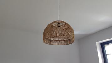 Set van 2 raffia hanglampen beschikbaar voor biedingen
