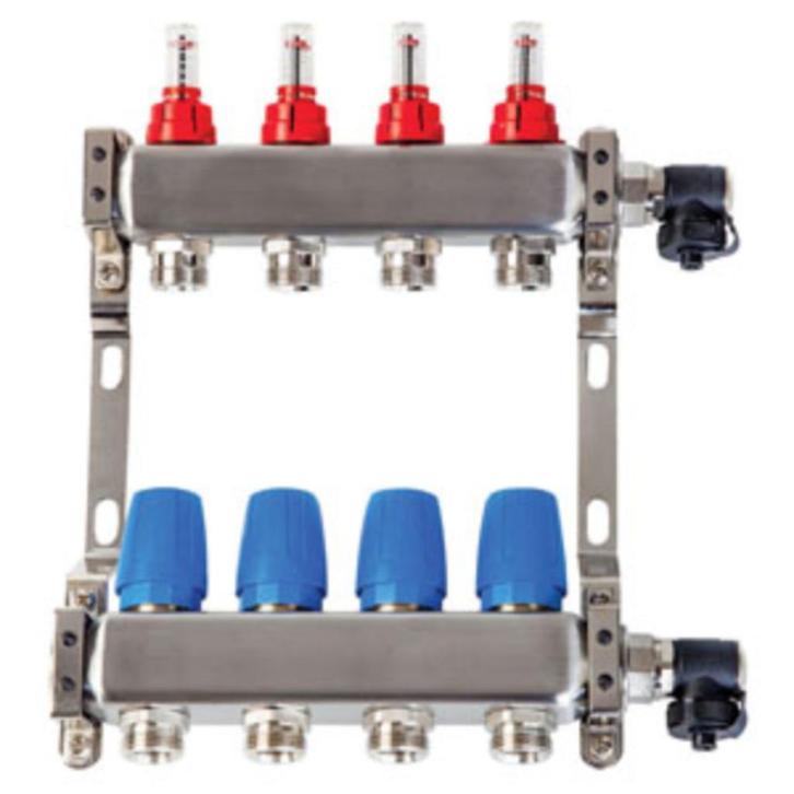 Biofloor collect. vloerverw. 5 circuits - inox, Doe-het-zelf en Bouw, Buizen en Afvoer, Nieuw, Overige typen, Inox, Ophalen