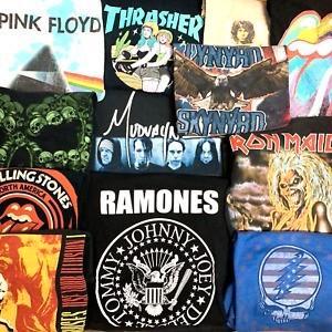 GEZOCHT: Oude band T-shirts Metal/Rock/Pop beschikbaar voor biedingen