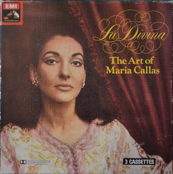 Callas – La Divina, The Art Of Maria Callas -3x cassette box beschikbaar voor biedingen