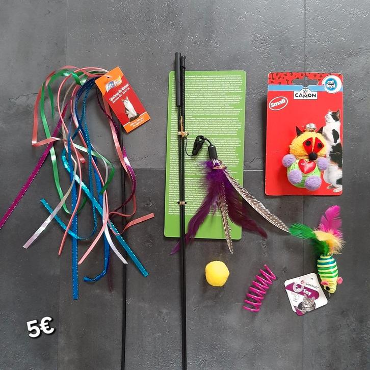 Kattenspeelgoed set nr 4, Dieren en Toebehoren, Kattenspeelgoed, Nieuw, Ophalen of Verzenden