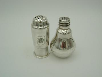 Te ruilen: art deco verzilverd Philips peper en zoutvat beschikbaar voor biedingen