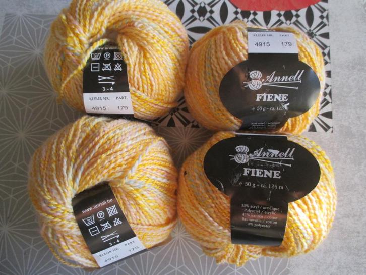 wol geel 50 gram, Hobby en Vrije tijd, Breien en Haken, Nieuw, Breien, Wol of Garen, Ophalen of Verzenden