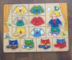 Houten inlegpuzzel kledij, Enlèvement ou Envoi, Comme neuf, 6 mois à 2 ans