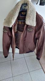 Pall mall lederen herenjas Hudson, Kleding | Heren, Jassen | Winter, Ophalen, Maat 52/54 (L), Bruin, Zo goed als nieuw