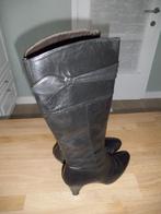 ZWARTE LEREN DAMESLAARZEN, Ophalen, Nieuw, Zwart