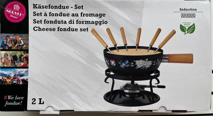 Zwitserse kaasfondue set Merk Nouvel (Nieuw), Elektronische apparatuur, Fonduesets, Nieuw, Fondueset, Brander, Ophalen of Verzenden