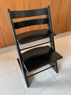 Stokke Tripp Trapp zwart in goede staat, €99, Huis en Inrichting, Stoelen, Ophalen, Gebruikt, Zwart, Design