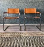 2 vintage Mart Stam s34 armchairs for Linea Veam, ca1980s, Maison & Meubles, Vintage Bauhaus, Utilisé, Enlèvement ou Envoi
