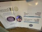 Amethist 107ct geslepen en gecertificieerd, Verzamelen, Ophalen, Mineraal