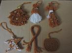 Lot zelf gemaakte ornamenten kerst van wol, decoratie hobby, Laine ou Fils, Enlèvement ou Envoi, Neuf, Tricot ou Crochet