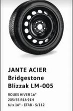 Urgent Bridgestone 205/55R 16 stalen wiel, Auto diversen, Aanhangwagen-onderdelen, Ophalen, Zo goed als nieuw