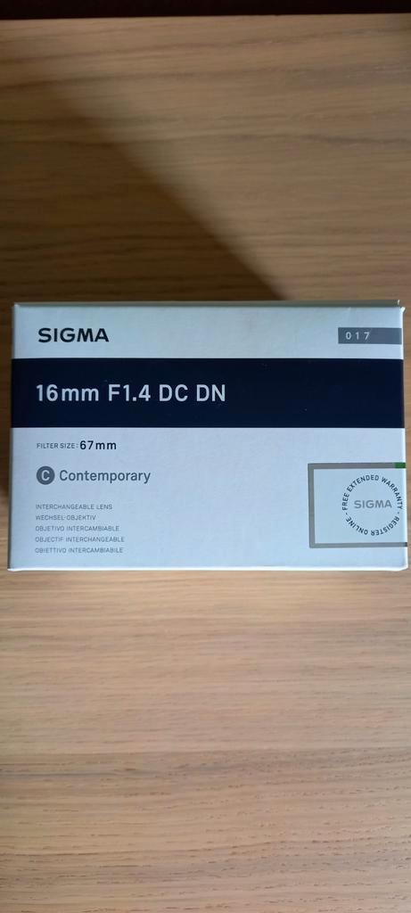 Sigma 16mm f/1.4 DC DN Contemporary - Lees beschrijving!, Audio, Tv en Foto, Foto | Lenzen en Objectieven, Ophalen of Verzenden