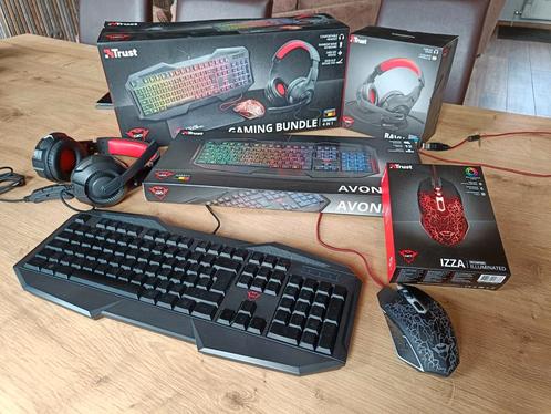 Trust GXT 1180RW, Computers en Software, Toetsenborden, Zo goed als nieuw, Azerty, Bedraad, Ophalen of Verzenden