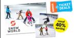 4 uur skipas bij SnowWorld - 2 tickets geldig tot 30/09/25, Ophalen, Nieuw