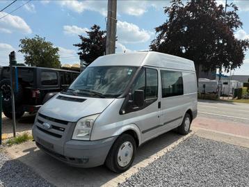 FORD TRANSIT 2.2 TDCI 110 T260 FACELIFT DUBBEL CABINE 6 PL ✅ beschikbaar voor biedingen