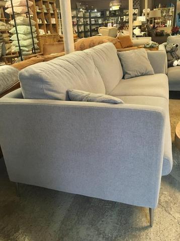 Sofa grijze stof te koop 225x95 cm