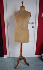 antiek mannequin uit 1930 houten stoffen vintage, Ophalen