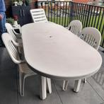 plastiek tuinset, Tuin en Terras, Tuinset, Eettafel, Kunststof, Gebruikt