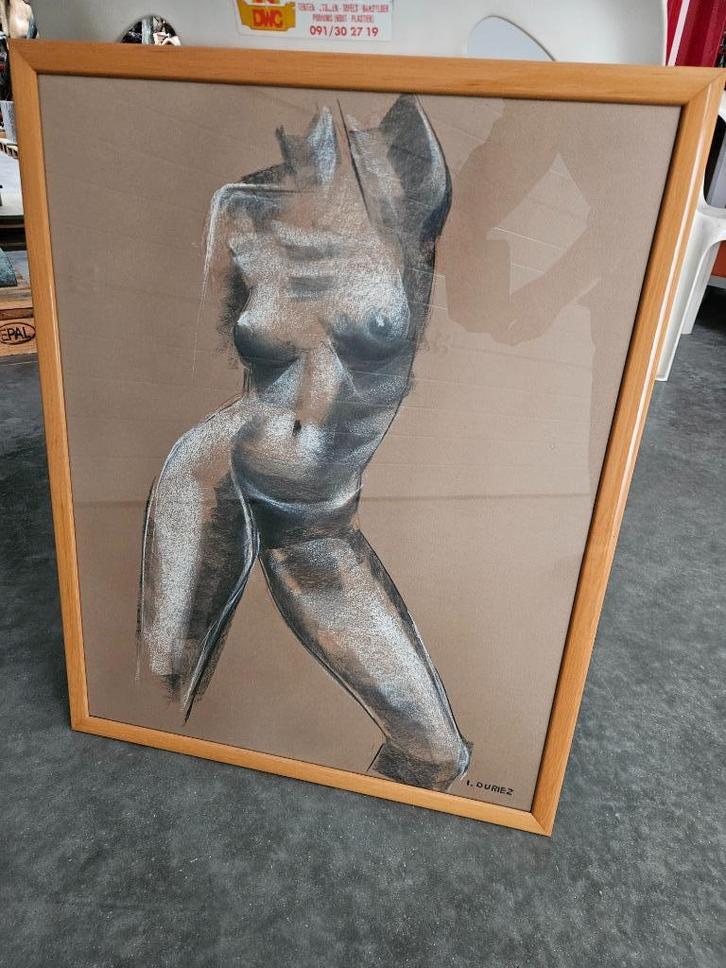 Duriez Irénée tekening, ook gevraagd zijn beelden in brons!, Antiek en Kunst, Kunst | Tekeningen en Fotografie, Ophalen