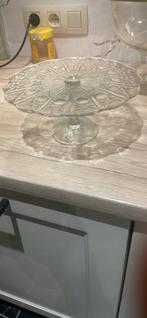 Glazen taart plateau, Ophalen, Zo goed als nieuw