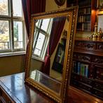 vintage 'gouden' spiegel / wandspiegel, Antiek en Kunst, Antiek | Spiegels, Ophalen of Verzenden