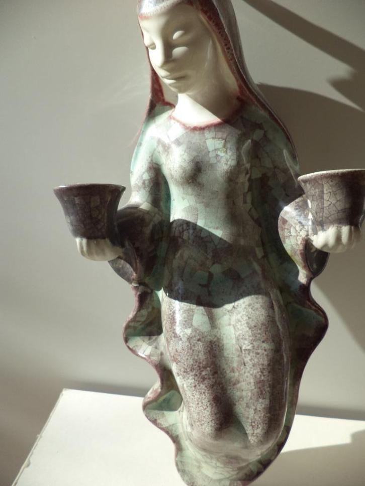 VTG Michael Andersen grote kaarshouder Deens design Denmark, Antiek en Kunst, Antiek | Keramiek en Aardewerk, Ophalen of Verzenden