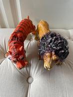 Figurines tigre + lion, grand format, Enlèvement ou Envoi, Utilisé