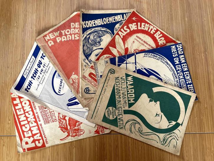 Partituren / bladmuziek geïllustreerd door Peter De Greef, Muziek en Instrumenten, Bladmuziek, Gebruikt, Overige genres, Ophalen of Verzenden