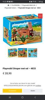 Playmobil stroper met val 4833, Ophalen of Verzenden, Zo goed als nieuw