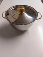Inox soupterrine diameter 21 cm. Hoogte 19 cm., Ophalen of Verzenden, Zo goed als nieuw, Inox