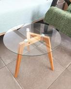 Table basse en verre, Maison & Meubles, Tables | Tables d'appoint, Comme neuf, Moins de 45 cm, Modern, Rond