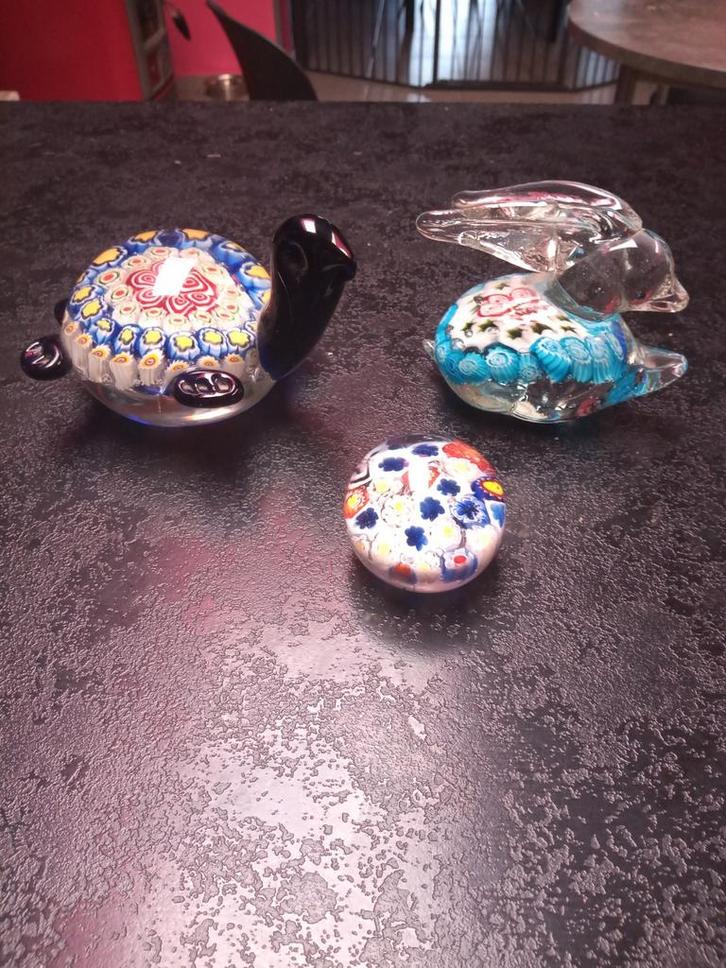 Plusieurs sulfures millefiori, Antiquités & Art, Antiquités | Verre & Cristal