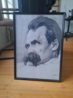Cadre poster Nietzsche, Rectangulaire vertical, Avec cadre, Comme neuf, Enlèvement
